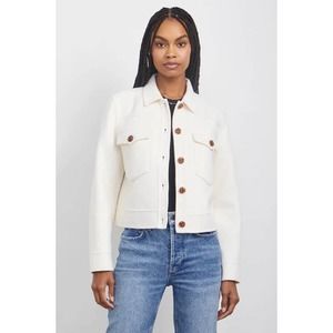 Rails Easton White Wool Blend Jacket Size XS